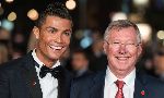 Sir Alex Ferguson chúc mừng kỷ lục ‘khủng’ của Cristiano Ronaldo