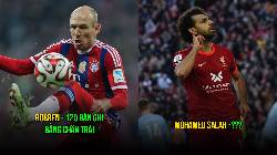5 ngôi sao có chân trái lợi hại nhất thế kỷ 21: Robben vẫn còn kém 4 người 5 ngôi sao có chân trái lợi hại nhất thế kỷ 21: Robben vẫn còn kém 4 người