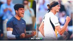 Xem trận Zverev vs Alcaraz - Bán kết Cincinnati Masters 2025 ở đâu, trên kênh nào?