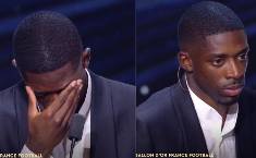 Ousmane Demble bật khóc khi giành Quả bóng vàng