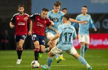 Máy tính dự đoán tỷ số Celta Vigo vs Osasuna, 1h30 ngày 28/08 – La Liga 2026/27