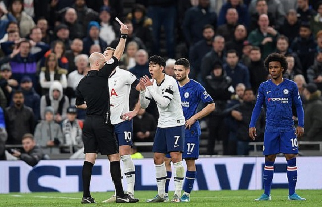 Kết quả Tottenham 0-2 Chelsea: Willian lập cú đúp, Heung-Min Son nhận thẻ đỏ