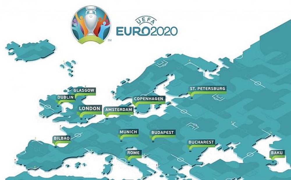 EURO 2020 diễn ra ở đâu, những thành phố nào đăng cai?