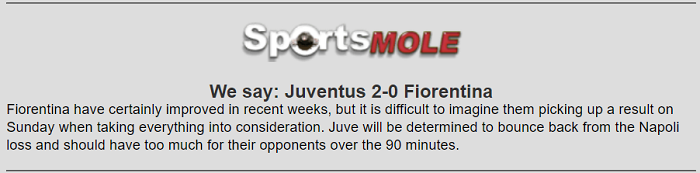 Dự đoán Juventus vs Fiorentina (18h30 2/2) bởi chuyên gia Matt Law