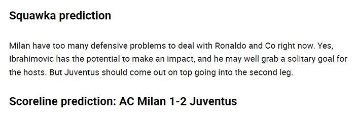 Dự đoán AC Milan vs Juventus (2h45 14/2) bởi chuyên gia Steve Jennings
