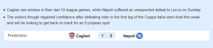 Cagliari vs Napoli (0h 17/2): Bứt phá?!