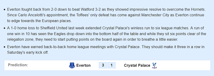 Everton vs Crystal Palace (19h30 8/2): Run rẩy tới Goodison Park