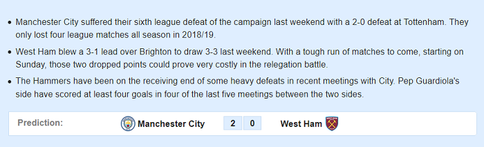 Man City vs West Ham (23h30 9/2): Khó quá bỏ qua