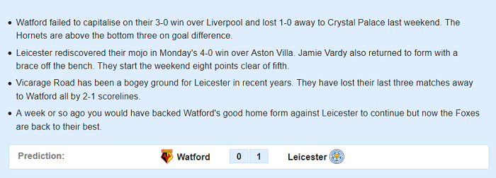 Watford vs Leicester (19h30 14/3): Gieo sầu cho cố nhân?