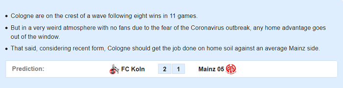 Koln vs Mainz (21h30 14/3): Đòi nợ?