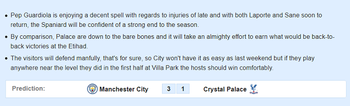 Man City vs Crystal Palace (22h 18/1): Tọa sơn quan hổ đấu