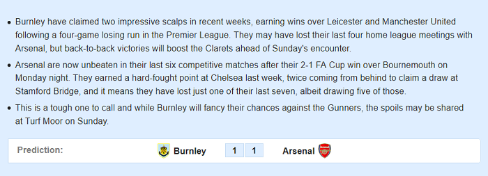 Burnley vs Arsenal (21h 2/2): Aubameyang trở lại, lợi hại hơn xưa?