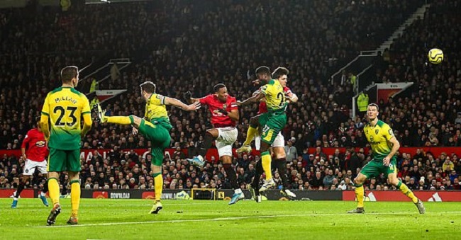 Kết quả Manchester United 4-0 Norwich: Đòi lại vị trí thứ 5