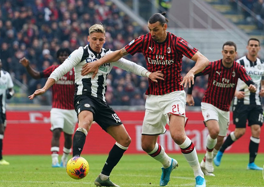 AC Milan 3-2 Udinese: Rebic lập cú đúp, Milan ngược dòng thành công
